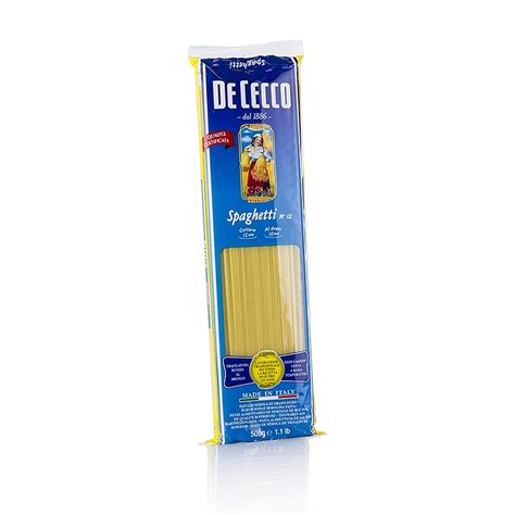 De Cecco Spaghetti No 12 500 G Bag