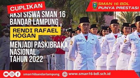 Aksi Siswa Sman Bandar Lampung Rendi Rafael Hogan Menjadi