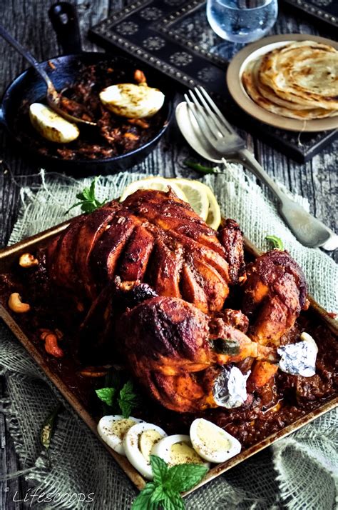 Life Scoops Stuffed Chicken Roast In Spiced Gravy Malabar Style