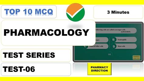 Pharmacology Top Mcq Gpat Most Important Mcq Video Youtube