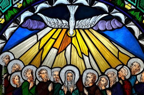 Pentecost Stained Glass