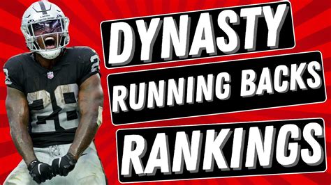 Dynasty Fantasy Football Rankings Top Running Backs