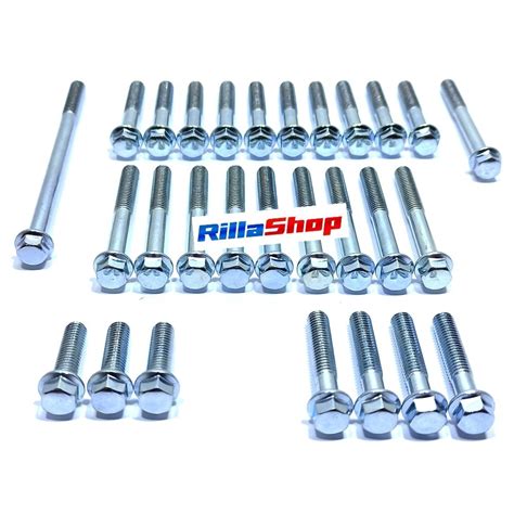 Rilla Shop Kit Parafusos Do Motor Cromado Completo 28 Peças Cg Ml Tur