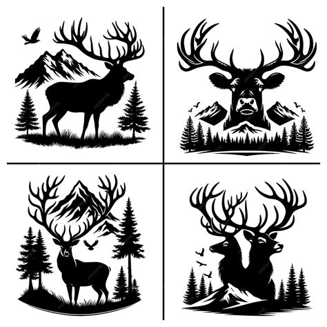 Premium Vector Deer Head Svg Deer Hunting Svg Cut File Cricut File