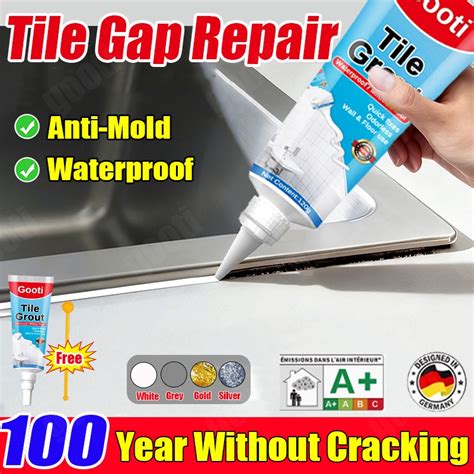 waterproof epoxy tile reform grout sealant glue ml repair gap seam