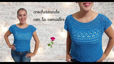 COMO TEJER BLUSA A CROCHET PUNTADA ESTRELLA FACIL Y RAPIDO