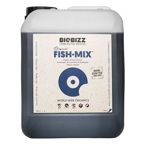 Fish Mix Litres Biobizz Engrais Mulsion De Poisson Biologique