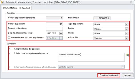 Comment transmettre un ordre de paiement électronique directement à ma