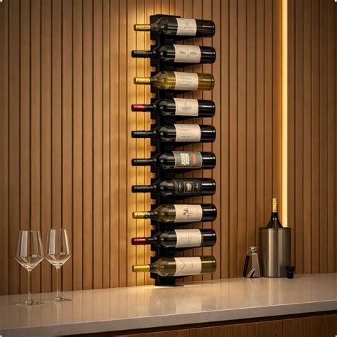 Adega Para 18 Garrafas - Adega Vertical de Parede para 18 Garrafas de Vinho Cozix em Aço Inox ...