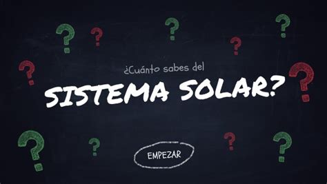 Cu Nto Sabes Del Sistema Solar