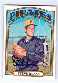 Steve Blass autographed Baseball Card (Pittsburgh Pirates) 1972 Topps #320