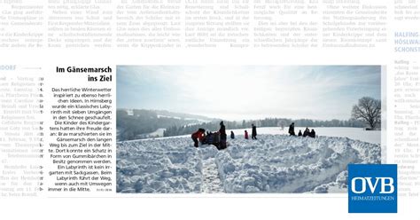 Im Gänsemarsch ins Ziel OVB Heimatzeitungen