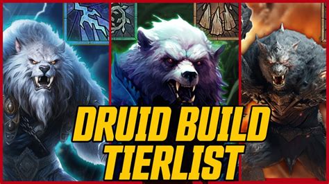 BEST DRUID BUILDS RANKED Season 1 Tierlist Early Game Mid Game