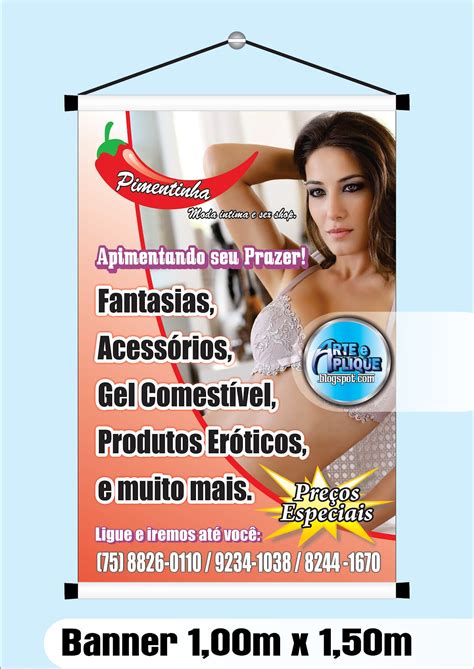 Arte E Aplique Banner PIMENTINHA Sex Shop