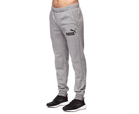 Puma Mens Style No 1 Logo Fleece Sweatpants Medium Grey Heather