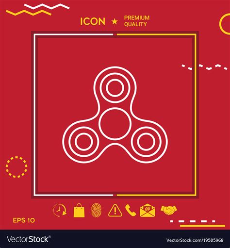 Tri spinner icon Royalty Free Vector Image - VectorStock