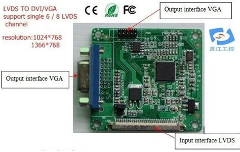 Lvds To Dvivga Signal Converter Ldvga01 Lingjiang China