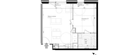 Plan Appartement T2 De 40 50 M² Neuf à Nancy Résidence « Key Garden