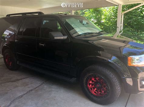 2017 Ford Expedition With 18x9 20 Fuel Covert And 27565r18 Kelly Edge At And Stock Custom Offsets