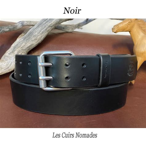 Ceinture Cuir Largeur Cm Boucle Style Militaire Les Cuirs Nomades