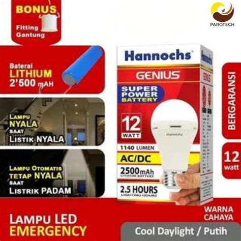 Jual Lampu Emergency LED AC DC GENIUS Shopee Indonesia