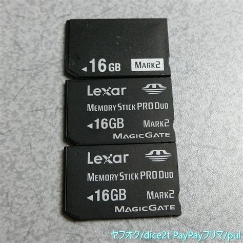 Yahoo オークション Lexar メモリースティック MS PRO Duo 16GB 3枚