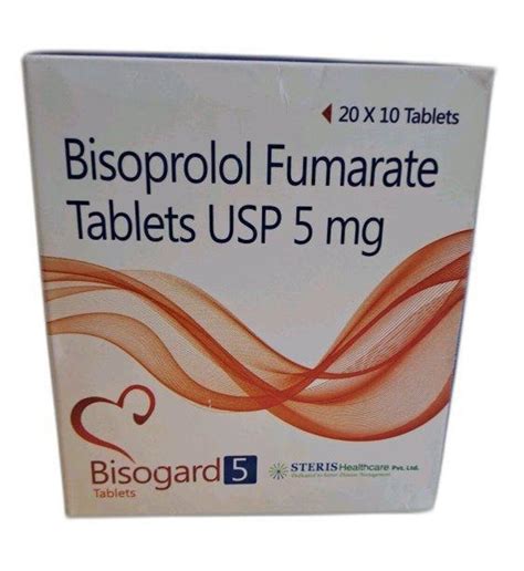 5 Mg Bisogard Bisoprolol Fumarate Tablets USP At Rs 61 Box Bisoprolol