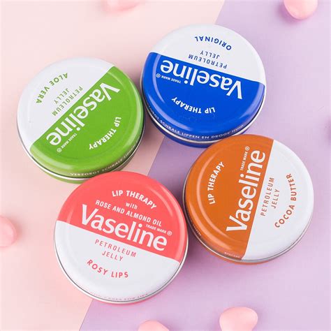 Original Product From UK Vaseline Lip Balm 20g 4 Kinds Lip Therapy Aloe