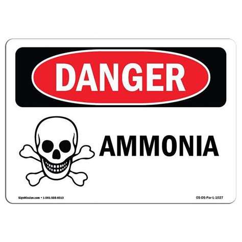 Osha Danger Sign Ammonia