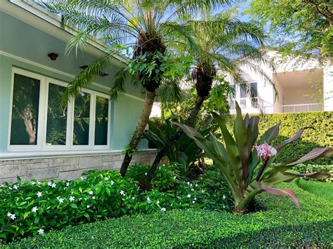 Key West Style Tropical Home Contemporary Landscape Miami By