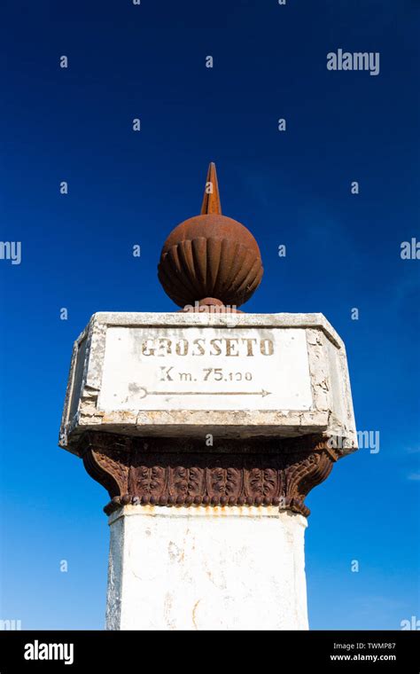 The Montarrenti Column Is A Road Sign Built By Leopold Ii Grand