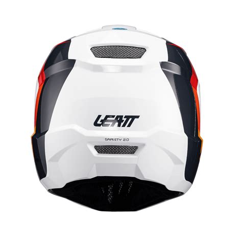 Leatt Helm MTB Gravity 2 0 White Red Fullface Helme BMO Bike