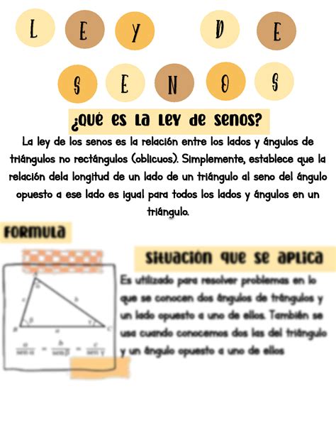 Solution Ley De Seno Y Coseno Notas De Estudio Studypool