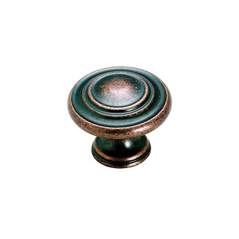 Shop Amerock Inspirations Weathered Copper Round Cabinet Knob at Lowes.com