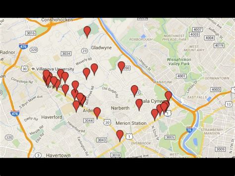 Bryn Mawr And Lower Merion 2015 Halloween Sex Offender Safety Map