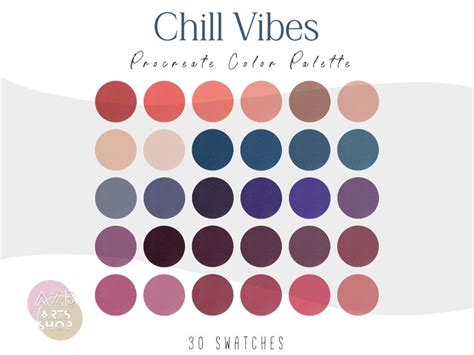 Lofi Chill Procreate Color Palette Bundle Color Palette for Procreate ...