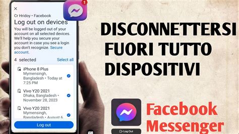 Come Disconnettersi Da Messenger Su Tutti I Dispositivi Youtube