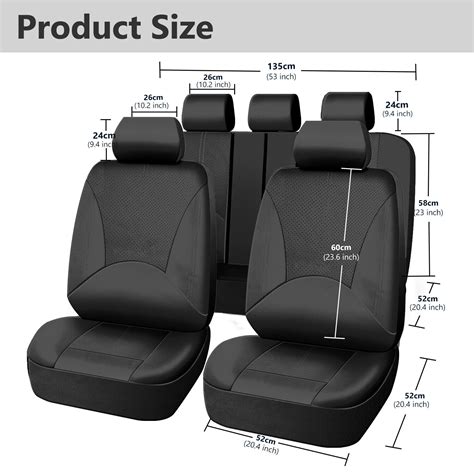 For Bmw Car Seat Covers Full Set Pu Leather 5 Seats Front Rear Protector Cushion Ebay