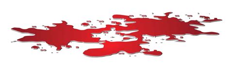 Simple Vector Of Isolated Blood Puddle On White Background Vector