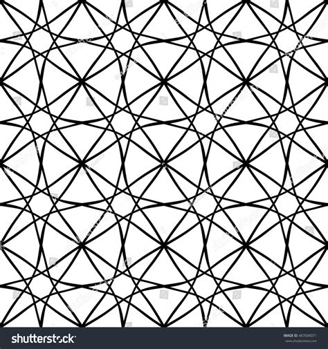 Seamless Grid Pattern Vector Black White Stock Vector (Royalty Free ...