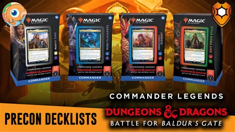 Weekly Update Jun Baldur S Gate Commander Decklists