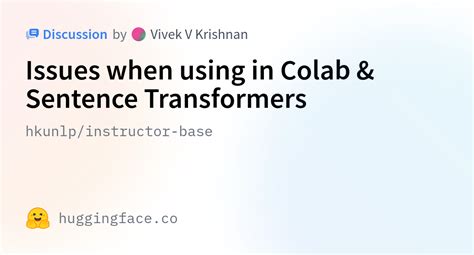 Hkunlp Instructor Base Issues When Using In Colab Sentence Transformers