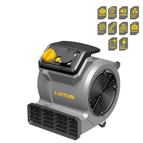 Lotus Lt125acx Air Mover Ventilator Blower Machine 124w Gigatools