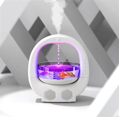 Gravity Humidifiers For Bedroom With Light Large Capacity Cool Mist Ultrasonic Air