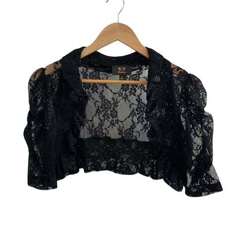 Ice Medium Black Lace Top S