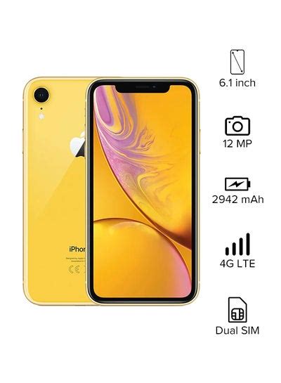 IPhone XR With FaceTime Yellow 128GB 4G LTE International Specs Price