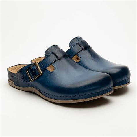 Купить Мужские сабо кожаные Leon Oskar, 707M, размер 42, синие, цена ...