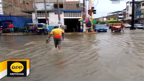 Intensa Lluvia Generó Inundación En La Ciudad De Tumbes Rpp Noticias