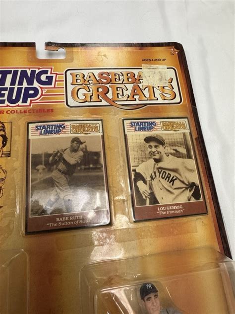 New STARTING LINEUP BASEBALL GREATS Kenner Babe Ruth Lou Gehrig EBay