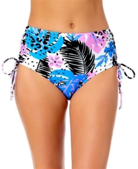 Msrp California Waves Juniors Bikini Bottoms Multi Floral Size